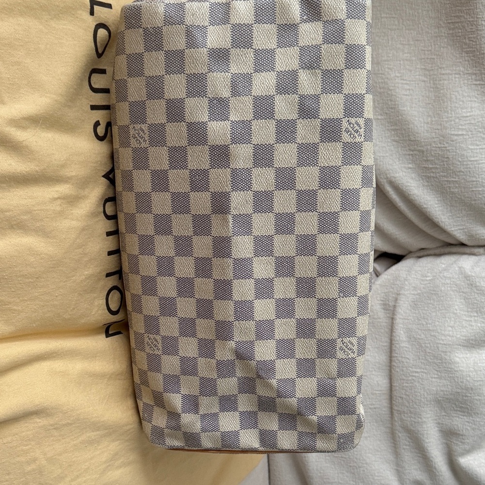Louis Vuitton Damier Azur Satchel - Cream and Brown - Picture 7 of 11